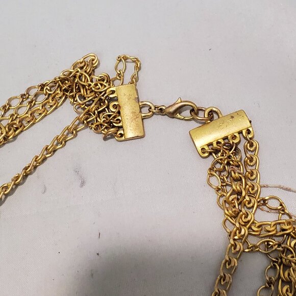 Bijou Multi-Layered Gold Cross Necklace: - Picture 9 of 9